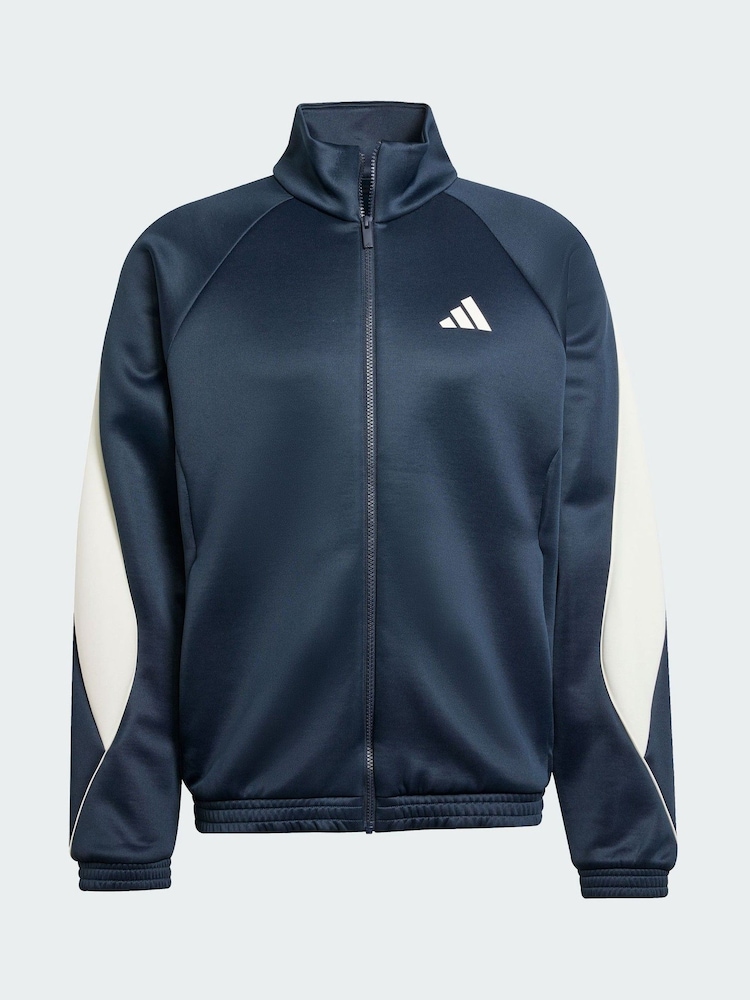adidas Blue Stadium Track Top - Image 2 of 5 adidas Blue Stadium Track Top - Image 2 of 5