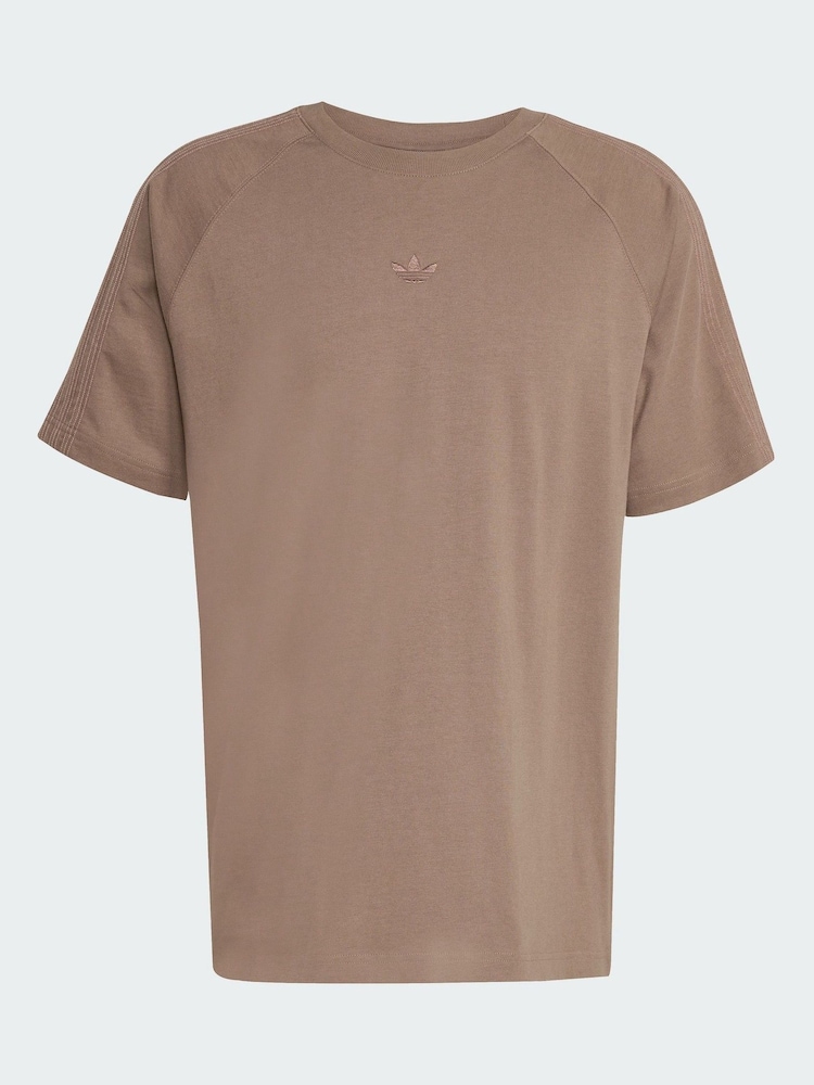 adidas Originals Brown Premium Essentials T-Shirt - Image 5 of 5 adidas Originals Brown Premium Essentials T-Shirt - Image 5 of 5