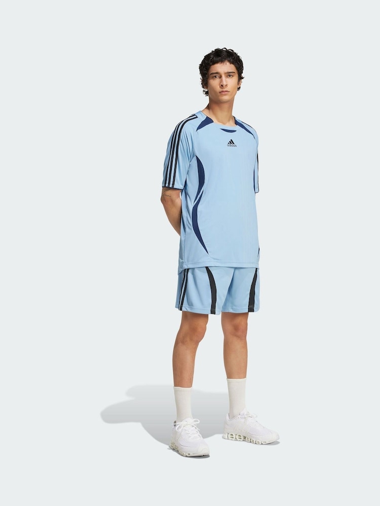 adidas Originals Blue Teamgeist Adicolor Shorts - Image 1 of 5 adidas Originals Blue Teamgeist Adicolor Shorts - Image 1 of 5