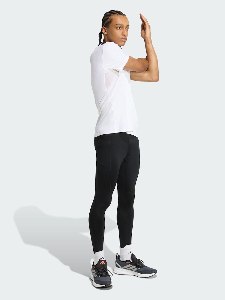 adidas Black Own The Run Winterized Tights - Image 1 of 5