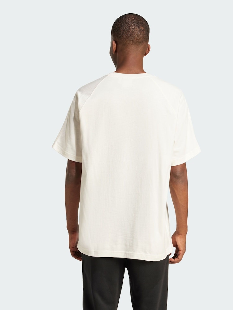 adidas Originals White Premium Essentials T-Shirt - Image 2 of 5