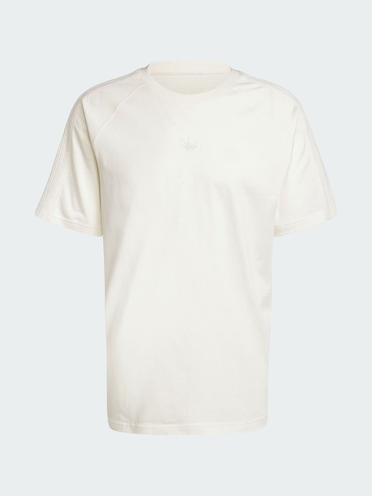 adidas Originals White Premium Essentials T-Shirt - Image 5 of 5