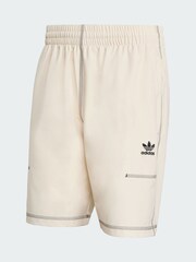 adidas Originals White Trefoil Essentials Shorts - Image 2 of 5