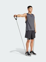 adidas Black Techfit Compression Training 3-Stripes Short Tights - Image 1 of 5