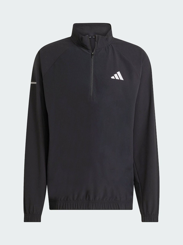 adidas Black Training Essentials Holiday Pack1/4 Zip Sweat top - Image 5 of 5