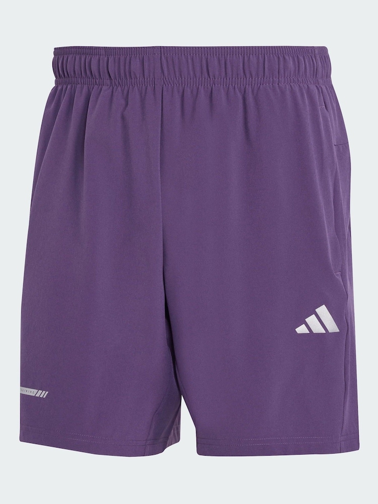 adidas Purple Training Essentials Holiday Pack Shorts - Image 5 of 5