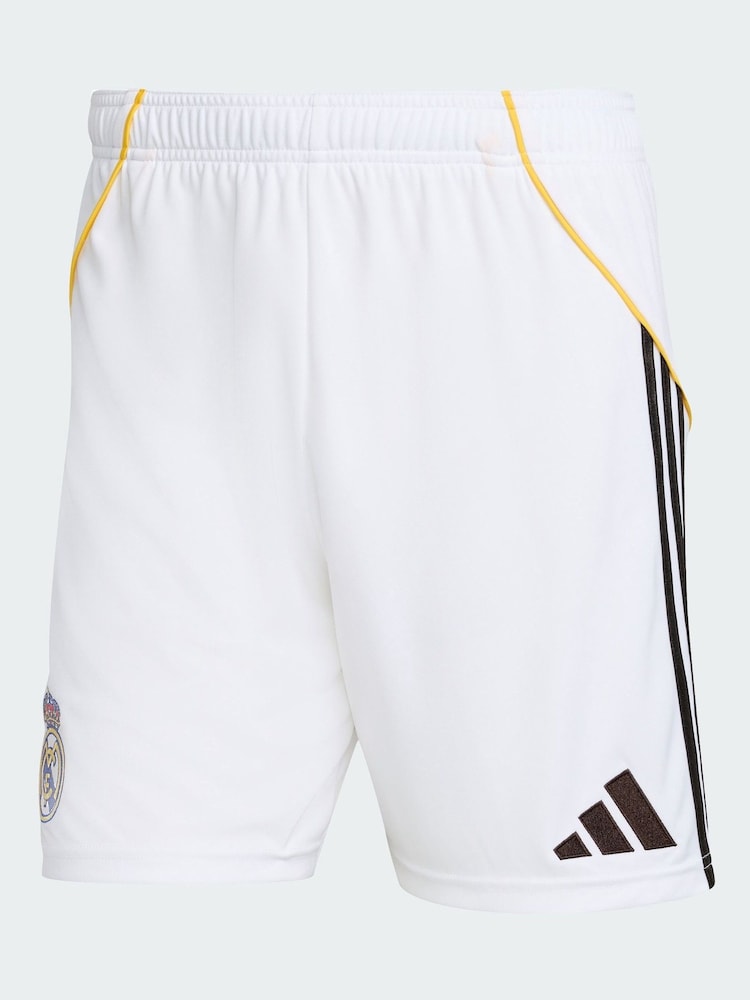 adidas White Real Madrid 25/26 Home Shorts - Image 5 of 5