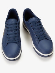 Fred Perry Blue B301 Leather Trainers - Image 7 of 8