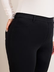 Schwarz - Friends Like These Denim-Jeggings mit elastischem Bund - Bild 5 von 5