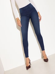 Friends Like These Dark Wash Elasticated Waist Denim Jeggings - Image 4 of 5