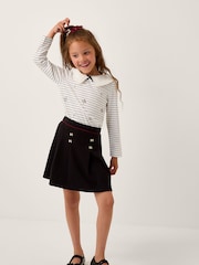Monsoon Black Bow Pointelle Pleated Skirt - Image 1 of 1