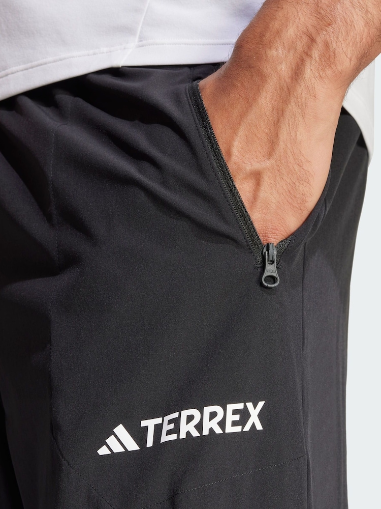 adidas Terrex Black Multi Essentials Stretch Joggers - Image 2 of 5 adidas Terrex Black Multi Essentials Stretch Joggers - Image 2 of 5