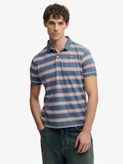 Superdry Blue Polo Shirt - Image 1 of 5