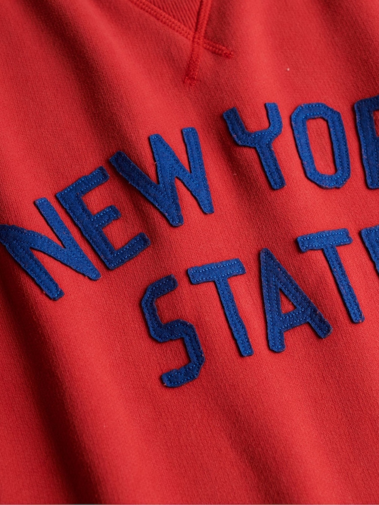 Superdry Red Sweat Top - Image 6 of 6