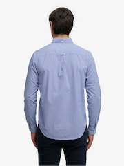 Superdry Blue Prepply Poplin Long Sleeve Shirt - Image 3 of 5