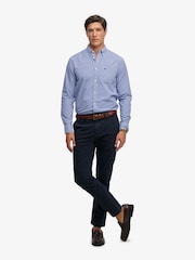 Superdry Blue Prepply Poplin Long Sleeve Shirt - Image 4 of 5