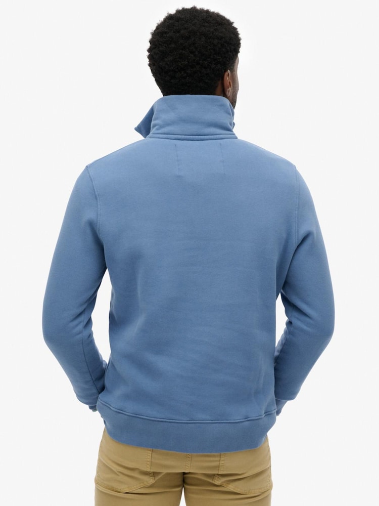 Superdry Blue Sweat Top - Image 2 of 5