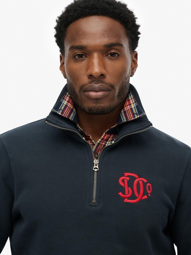 Superdry Blue Sweat Top - Image 5 of 5