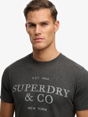 Superdry Grey Company Relaxed T-Shirt - Image 5 of 7