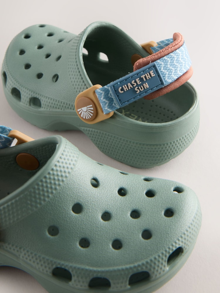 Sage Green Tape Strap Clogs - Image 5 of 5 Sage Green Tape Strap Clogs - Image 5 of 5