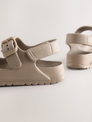 Neutral Double Buckle Ankle Strap EVA Sandals - Image 2 of 6