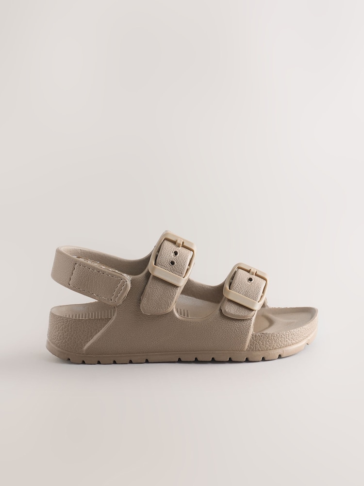 Neutral Double Buckle Ankle Strap EVA Sandals - Image 6 of 6 Neutral Double Buckle Ankle Strap EVA Sandals - Image 6 of 6