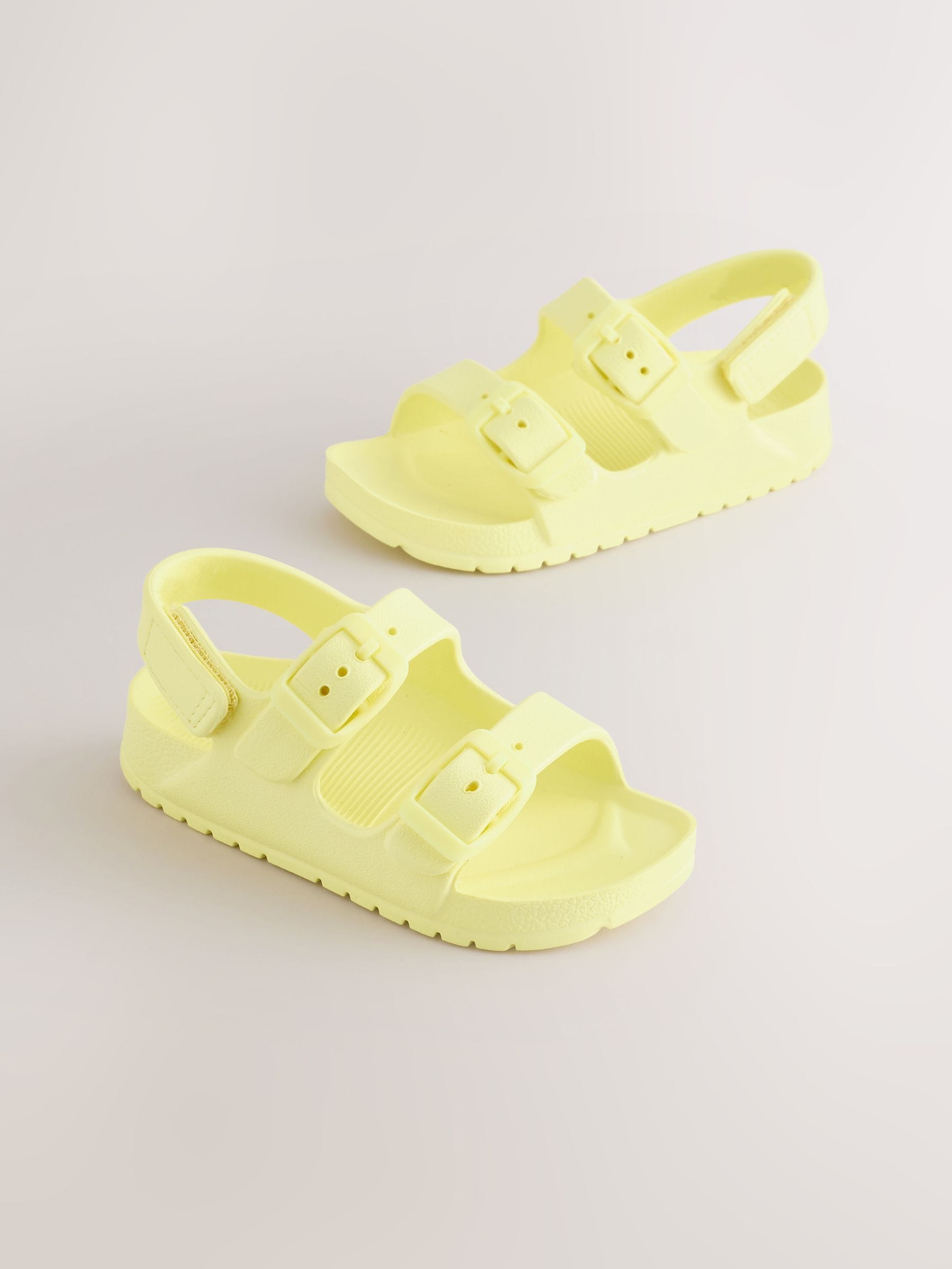 Buy Yellow Double Buckle Ankle Strap EVA Sandals from Next USA