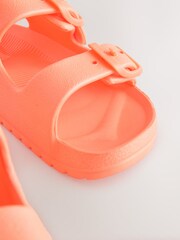 Orange Double Buckle Ankle Strap EVA Sandals - Image 5 of 5