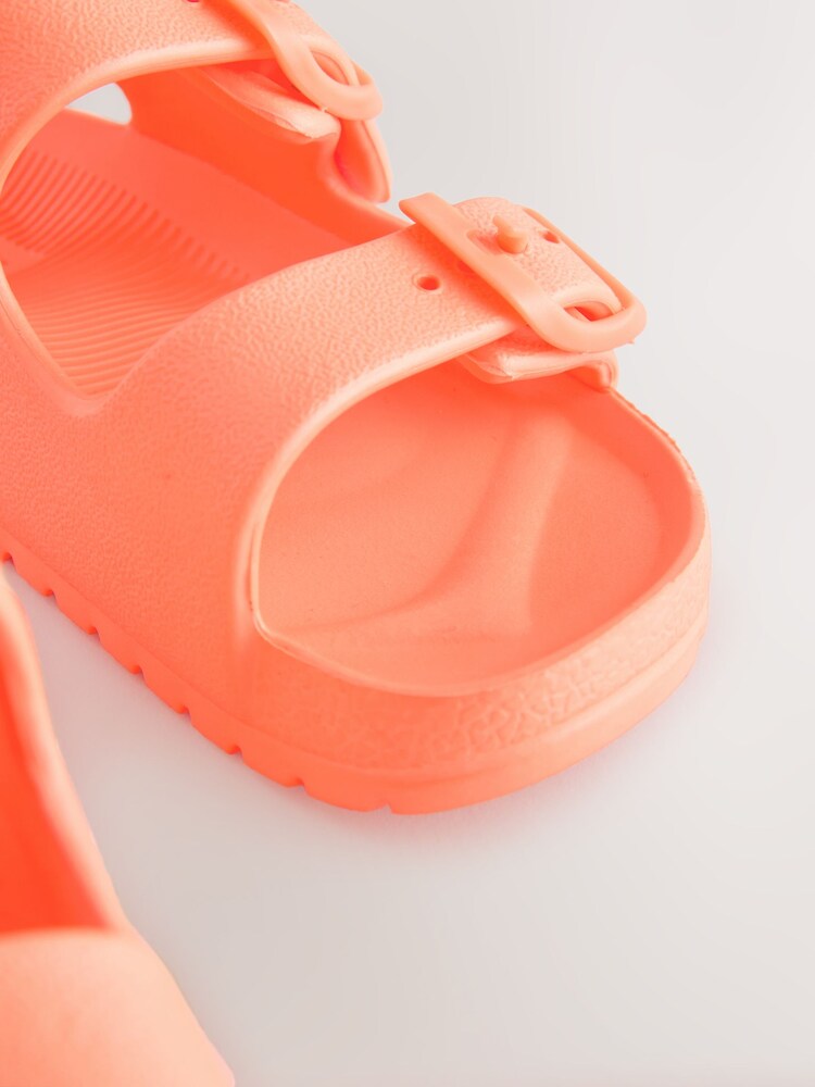 Orange Double Buckle Ankle Strap EVA Sandals - Image 5 of 5