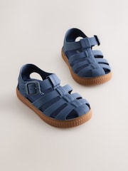 Navy Comfort Sole Fisherman Sandals - Image 1 of 5