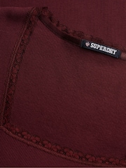Superdry Burgundy Red Athletic Essential Square Neck T-Shirt - Image 2 of 2
