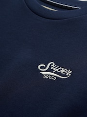 Superdry Navy Varsity Stripe Script T-Shirt - Image 6 of 6