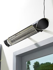 BHS Black Wall Mount Patio 2KW Remote 24-Hour Timer Heater - Image 2 of 6