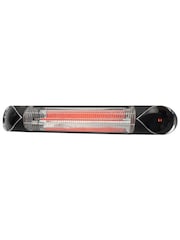 BHS Black Wall Mount Patio 2KW Remote 24-Hour Timer Heater - Image 3 of 6