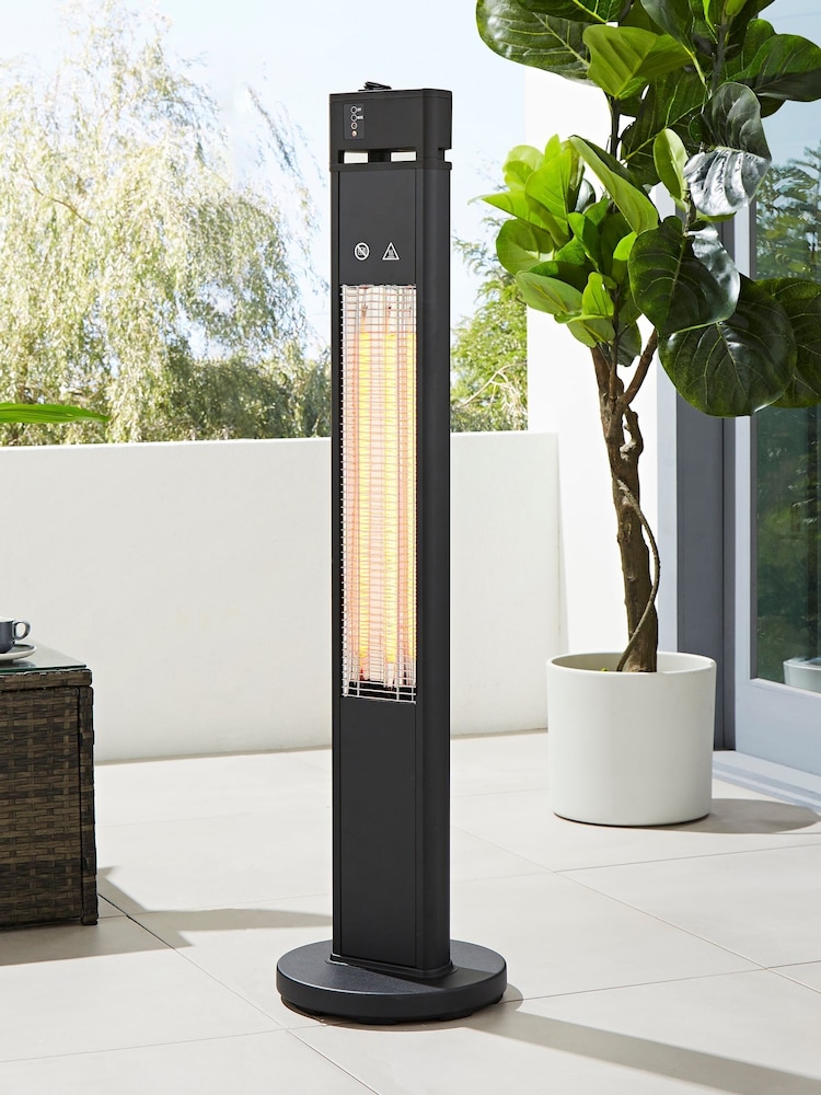 BHS Black Standing Patio 1600W Heater - Image 1 of 7