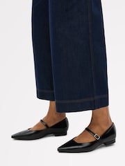 Radley Patent Avenue Chip Toe Black Flats - Image 1 of 4