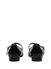 Radley Patent Avenue Chip Toe Black Flats - Image 3 of 4