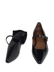 Radley Patent Avenue Chip Toe Black Flats - Image 4 of 4