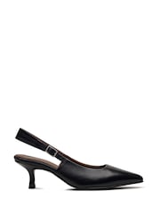 Radley Radley Devonshire Street Point Kitten Slingback Black Shoes - صورة 2 من 4