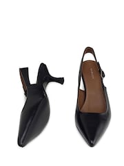 Radley Radley Devonshire Street Point Kitten Slingback Black Shoes - صورة 3 من 4