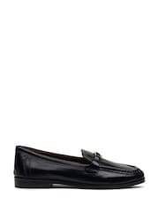 Radley Stockton Row Trim Square Toe Black Loafers - Image 2 of 4