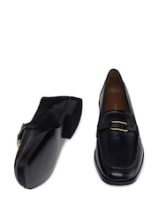 Radley Stockton Row Trim Square Toe Black Loafers - Image 4 of 4