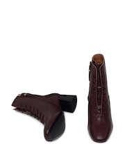Radley Red Victoria Gardens Heeled Lace-Up Boots - Imagen 2 de 3