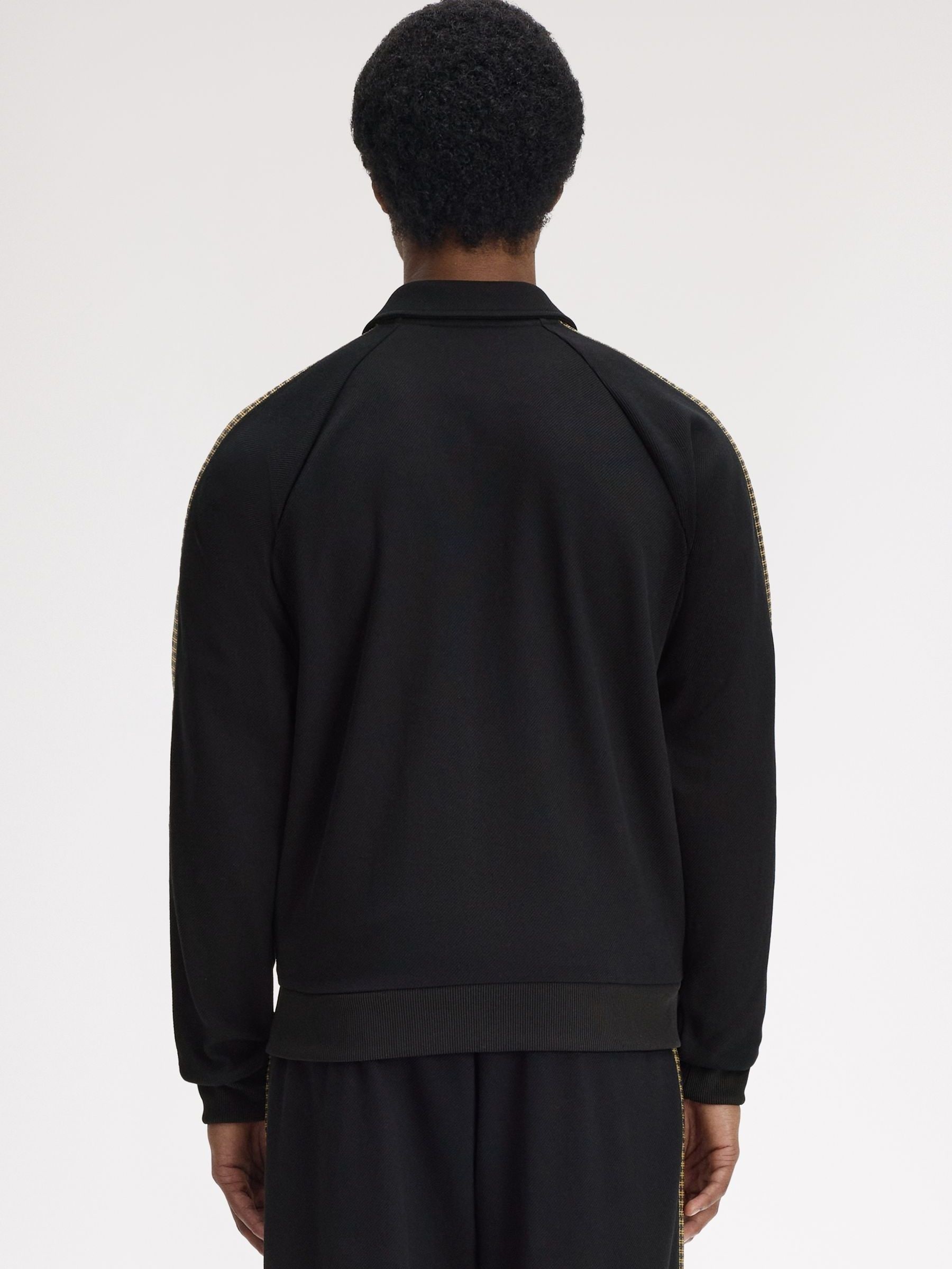 Buy Fred Perry Black Knitted Front Track Jacket from Next Sweden