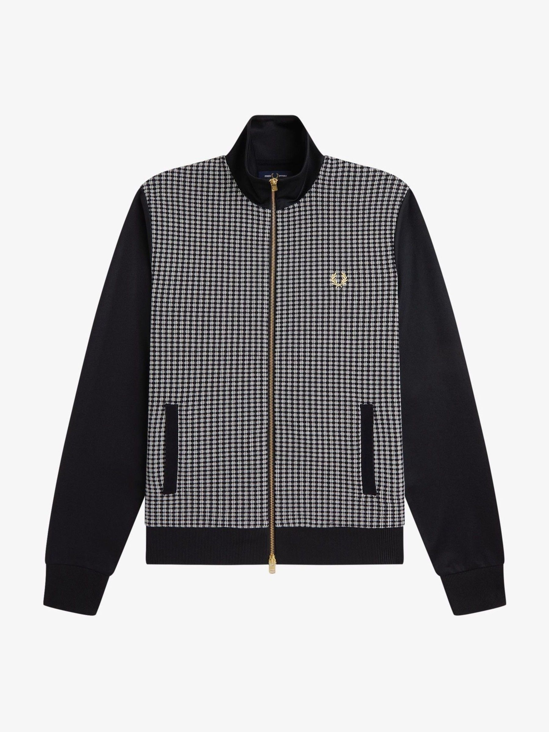 Buy Fred Perry Black Knitted Front Track Jacket from Next USA