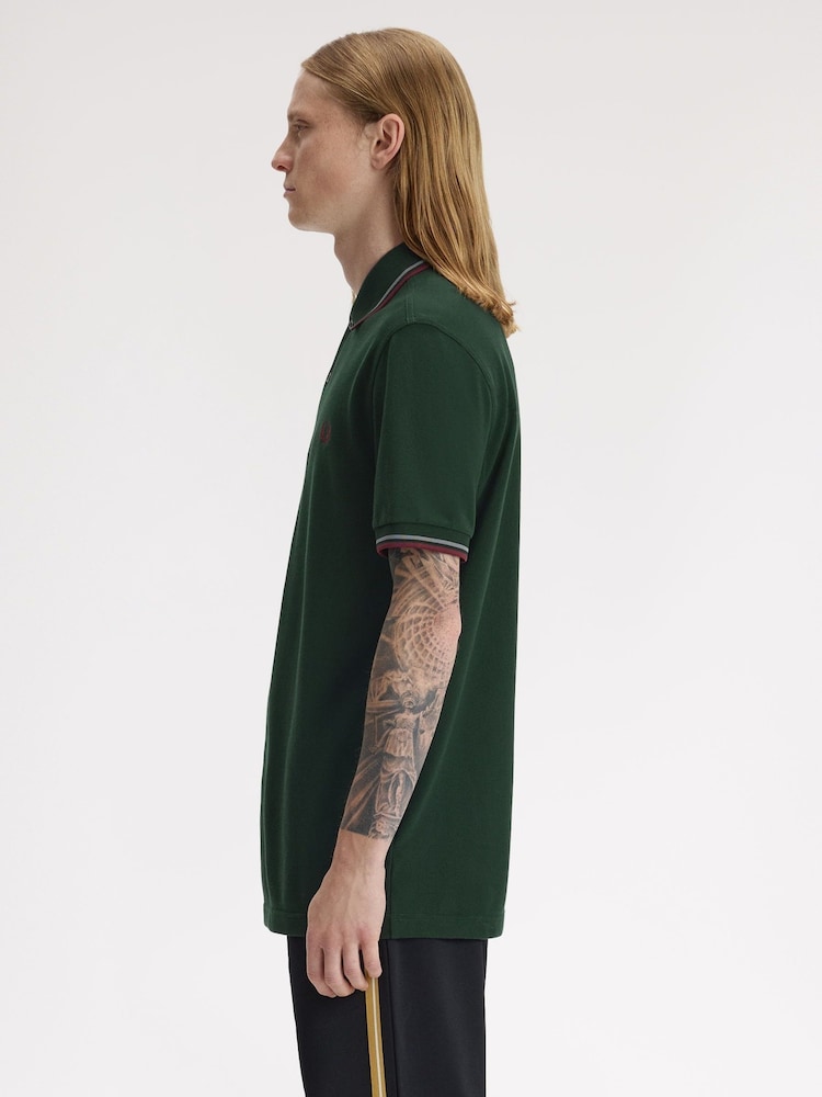 أخضر غابات - قميص بولو محفف من Fred Perry - صورة 2 من 6