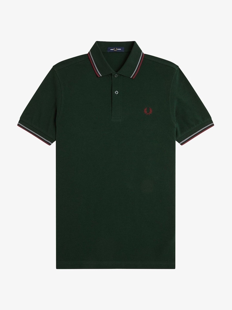 أخضر غابات - قميص بولو محفف من Fred Perry - صورة 6 من 6