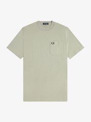 Fred Perry Green Pocket Detail T-Shirt - Image 5 of 5