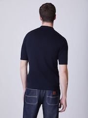أزرق - Fred Perry Tonal Vertical Stripe Shirt - Image 3 of 5