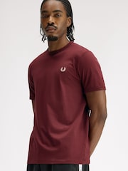 Fred Perry Red Ringer T-Shirt - Image 3 of 5